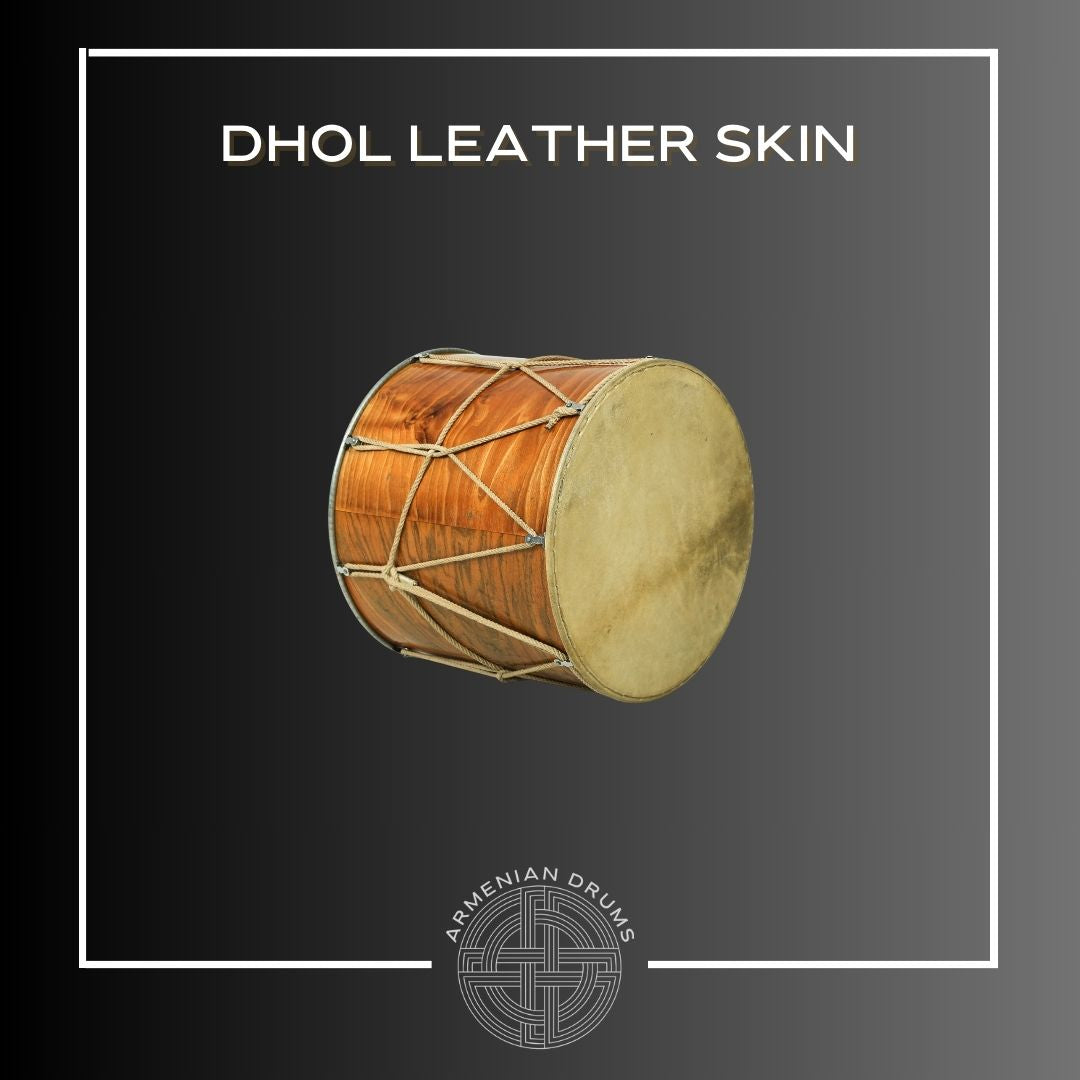 Dhol Traditionnel|Cuir naturel